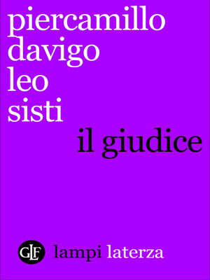 cover image of Il giudice